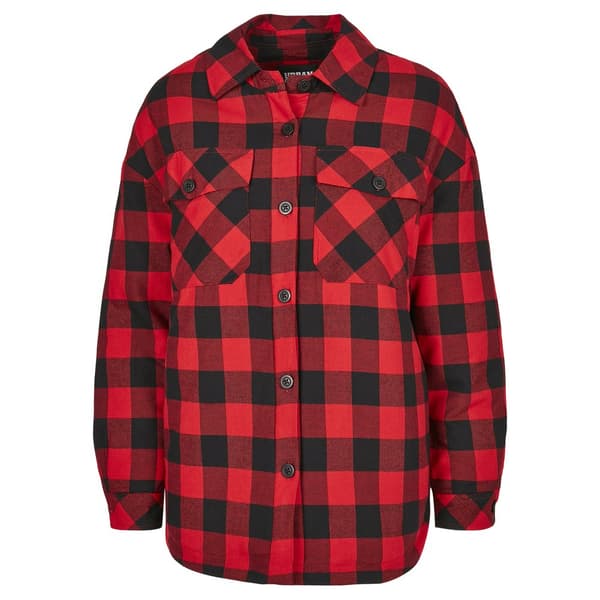 Urban Classics Flanelskjorte Med Snørebånd Sort M Mand