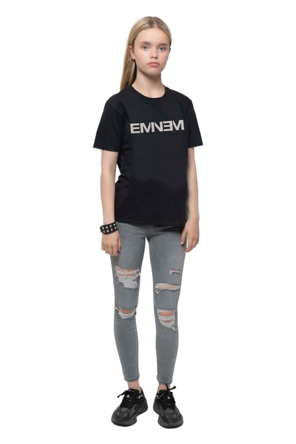 Eminem Kids T Shirt Classic Logo Logo Official Black Ages 3-14 yrs
