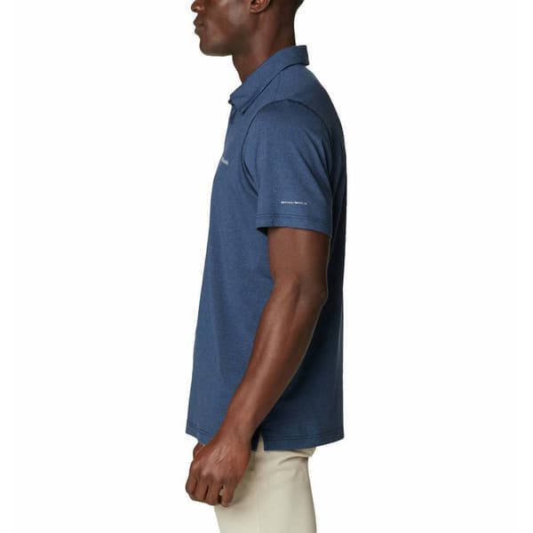 Columbia Kortærmet Poloshirt Tech Trail Blå M Mand