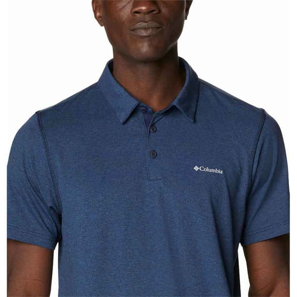 Columbia Kortærmet Poloshirt Tech Trail Blå M Mand