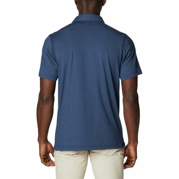 Columbia Kortærmet Poloshirt Tech Trail Blå M Mand