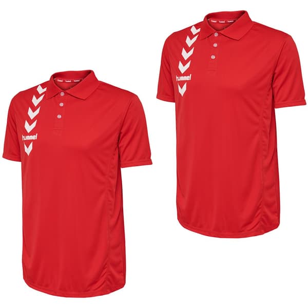 Hummel Kortärmad Polo 2 Enheter Röd L Man