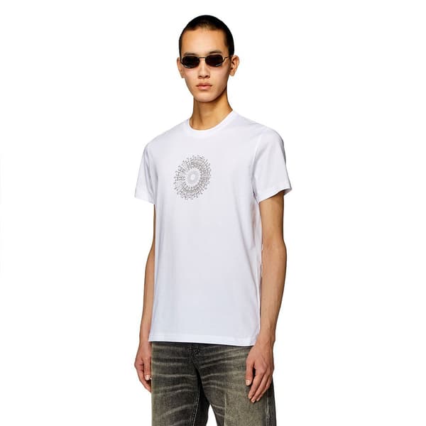 Diesel Kortærmet T-shirt Diegor K71 Hvid L Mand