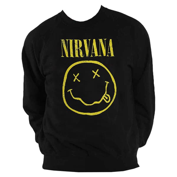Nirvana Yellow Grunge Face Sweatshirt