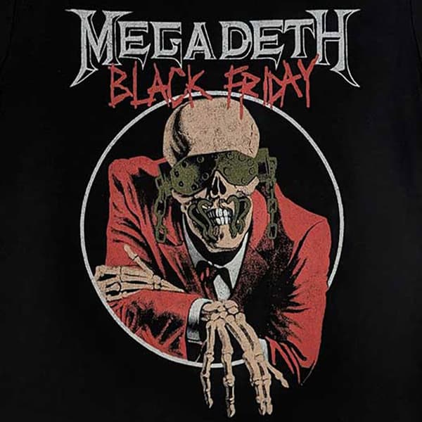 Megadeth Black Friday Band Logo T Shirt