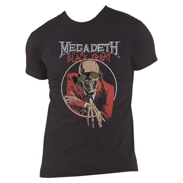 Megadeth Black Friday Band Logo T Shirt