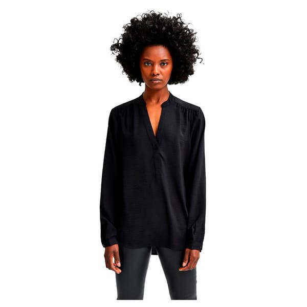 Selected Langærmet T-shirt Mivia Sort 40 Kvinde