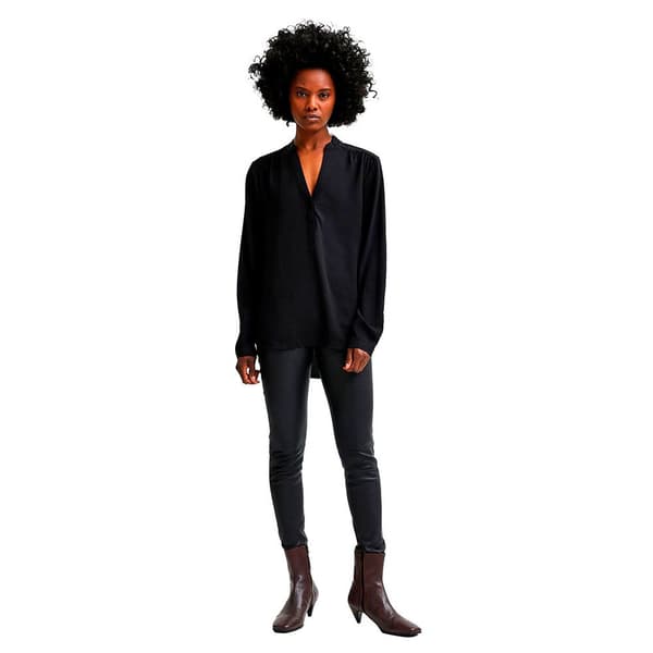 Selected Langærmet T-shirt Mivia Sort 40 Kvinde