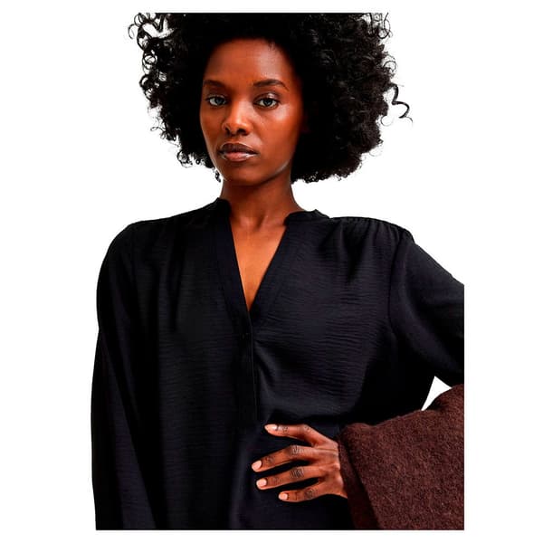 Selected Langærmet T-shirt Mivia Sort 40 Kvinde