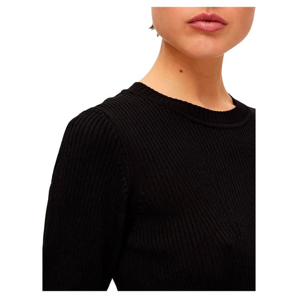 Selected Kortärmad T-shirt Mala 2/4 Svart M Kvinna