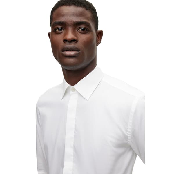 Boss Skjorte Hank Tux1 Hvid 43 Mand