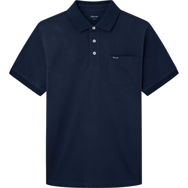 FaÇonnable Lyhythihainen Poolo Basic Pocket Sininen XL Mies