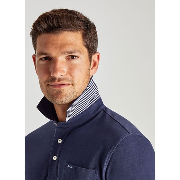 FaÇonnable Lyhythihainen Poolo Basic Pocket Sininen XL Mies