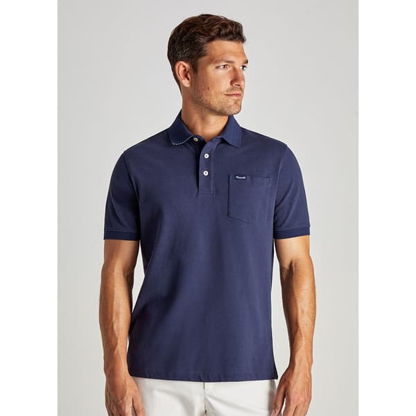 FaÇonnable Lyhythihainen Poolo Basic Pocket Sininen XL Mies