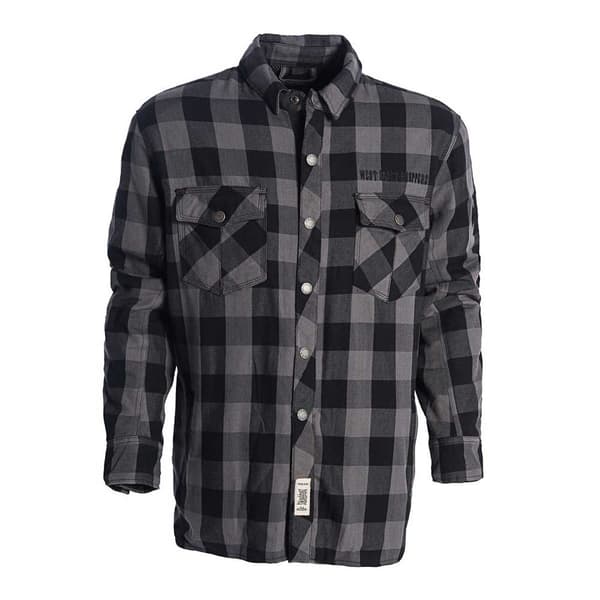 West Coast Choppers Aramidic Vuori Pitkähihainen Paita Flannel Harmaa 2XL Mies