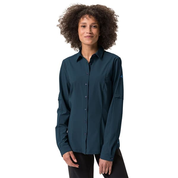 Vaude Långärmad Tröja Farley Stretch Blå 44 Kvinna