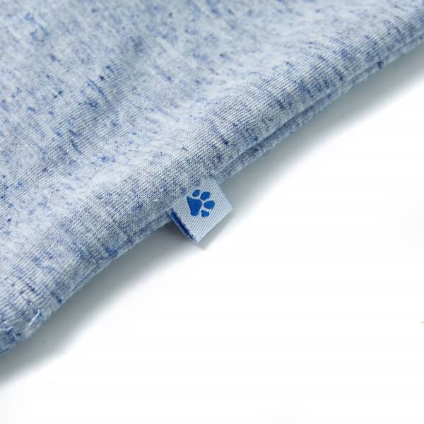vidaXL T-shirt med korta ärmar för barn blå melange 104