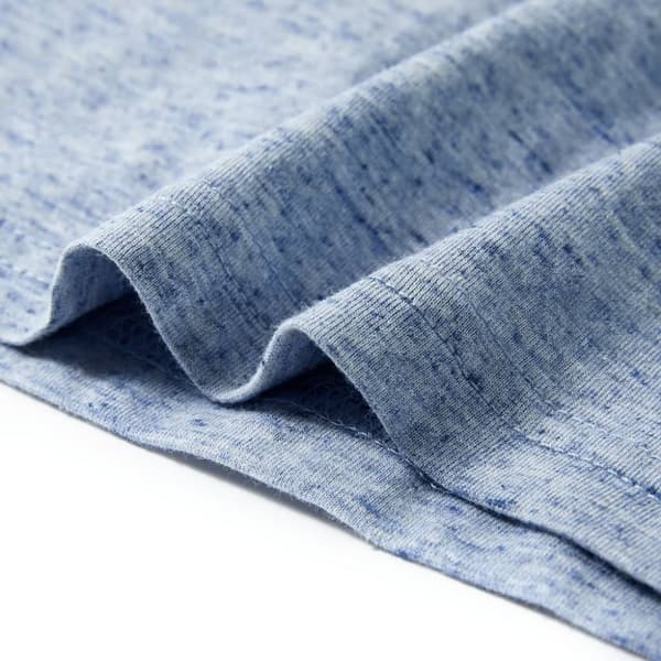 vidaXL T-shirt med korta ärmar för barn blå melange 104