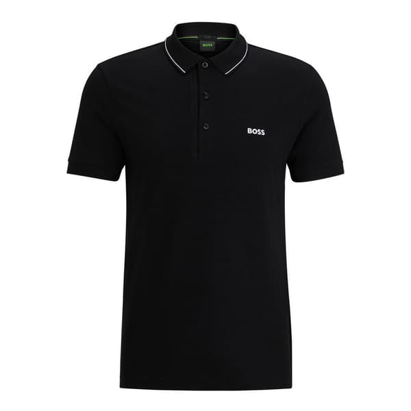Boss Kortærmet Polo Paul4 10258215 Sort 3XL Mand