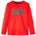 Miniatyrbild 1 av 7: T-shirt med långa ärmar för barn röd 116