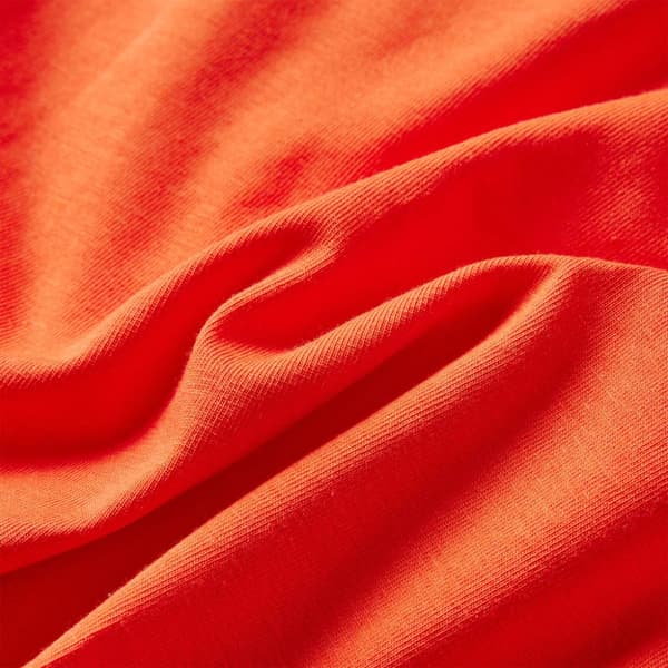 T-shirt med långa ärmar för barn mörk orange 128