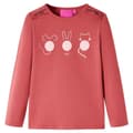 Miniatyrbillede 1 af 7: Langærmet T-shirt til børn str. 104 rød