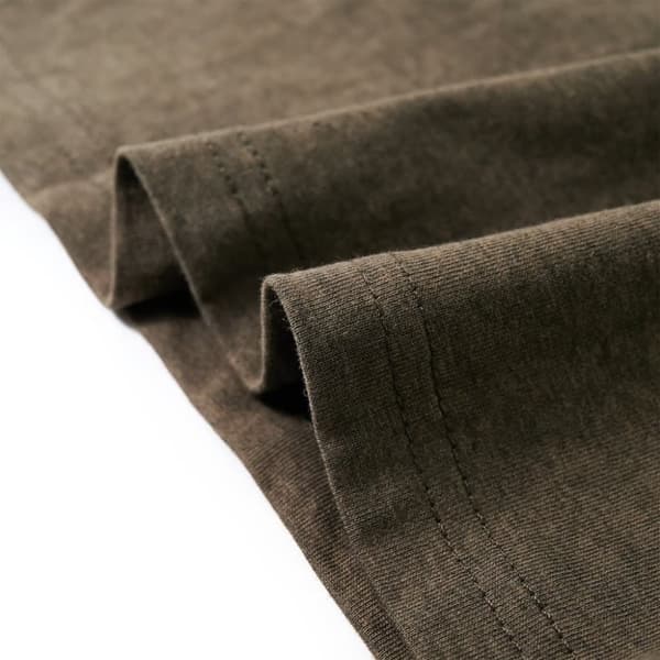 T-shirt med långa ärmar för barn khaki melange 128