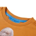 Miniatyrbillede 3 af 7: Langærmet T-shirt til børn str. 140 mørk okkergul
