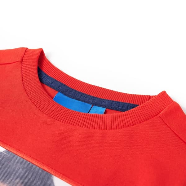 T-shirt med långa ärmar för barn röd 104
