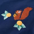 Miniatyrbild 4 av 7: T-shirt med långa ärmar för barn marinblå 104