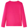 Miniatyrbild 2 av 7: T-shirt med långa ärmar för barn stark rosa 128