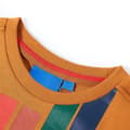 Miniatyrbild 3 av 7: T-shirt med långa ärmar för barn mörk ockra 92