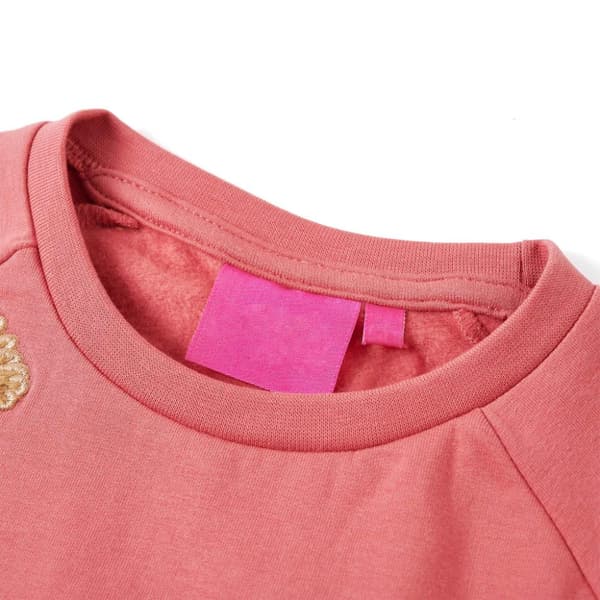 Sweatshirt til børn str. 116 gammelrosa