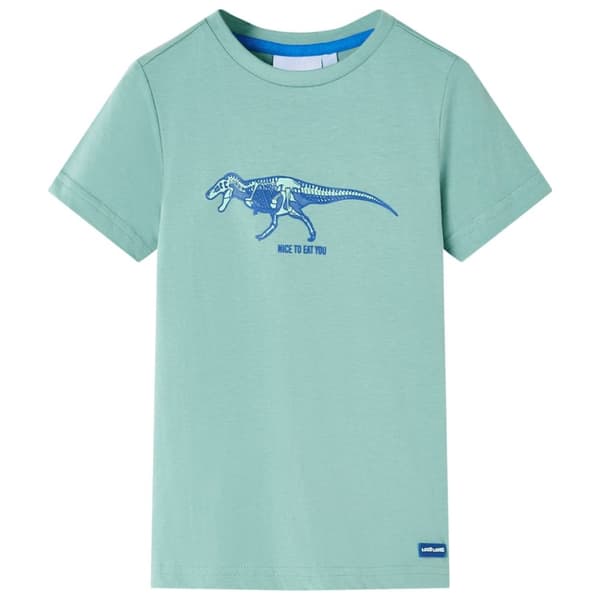 T-shirt för barn ljus khaki 104