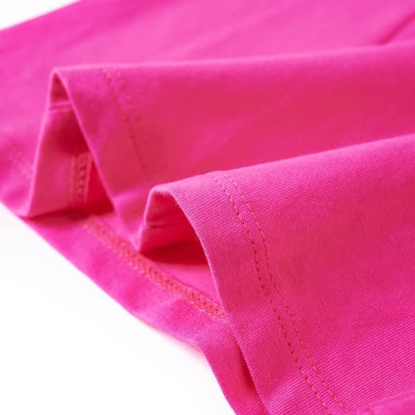 T-shirt med långa ärmar för barn mörk rosa 128