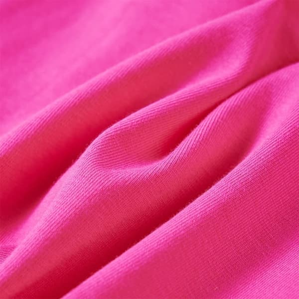 T-shirt med långa ärmar för barn mörk rosa 128