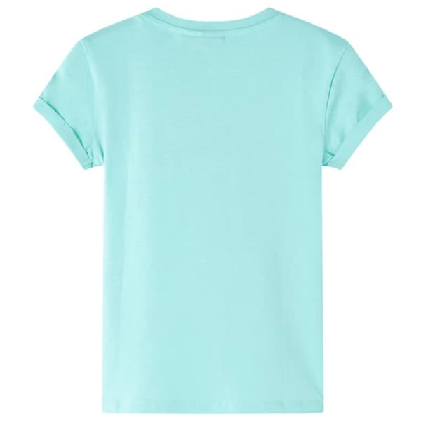 T-shirt för barn ljus mintgrön 104