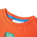 Miniatyrbild 3 av 7: T-shirt för barn mörk orange 140
