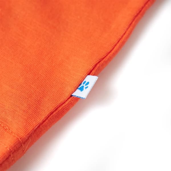 T-shirt för barn mörk orange 140