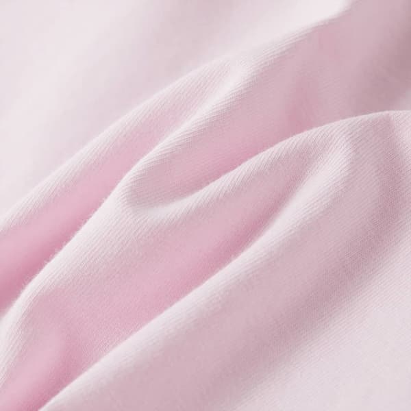 T-shirt med formade ärmar för barn mjuk rosa 104