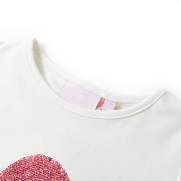 T-shirt för barn ecru 128