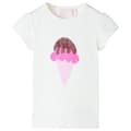 Miniatyrbild 1 av 7: T-shirt för barn ecru 128