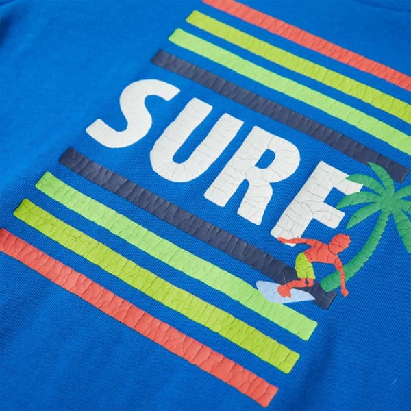 T-shirt til børn str. 104 blå