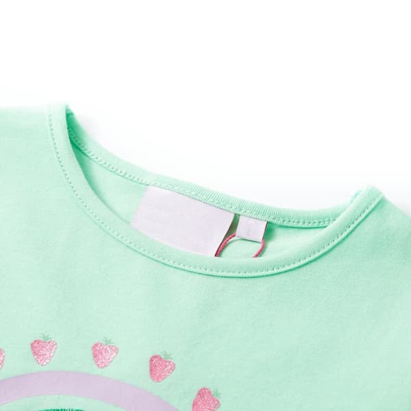 T-shirt för barn stark grön 92