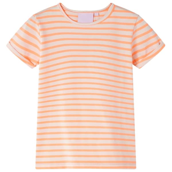 T-shirt för barn neonorange 128