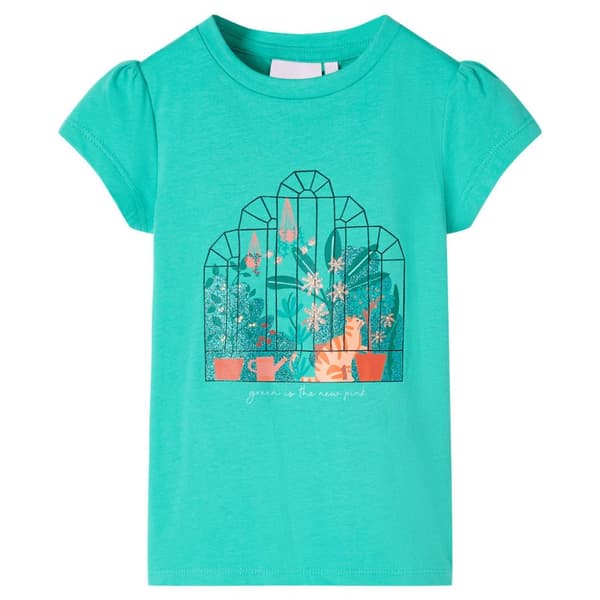 T-shirt för barn mintgrön 116