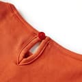 Miniatyrbild 4 av 7: T-shirt med långa ärmar för barn stark orange 104