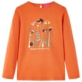 Miniatyrbild 1 av 7: T-shirt med långa ärmar för barn stark orange 104