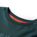Miniatyrbild 3 av 7: T-shirt med långa ärmar för barn mörkgrön 116