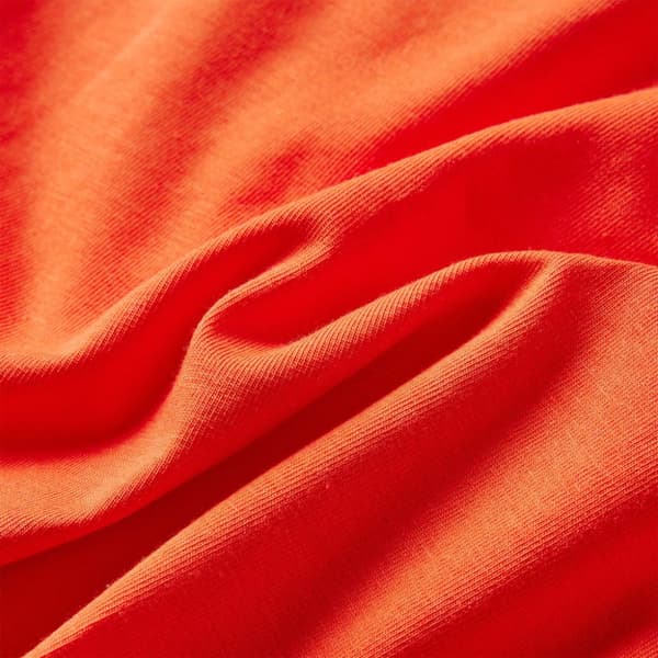 T-shirt med långa ärmar för barn mörk orange 140